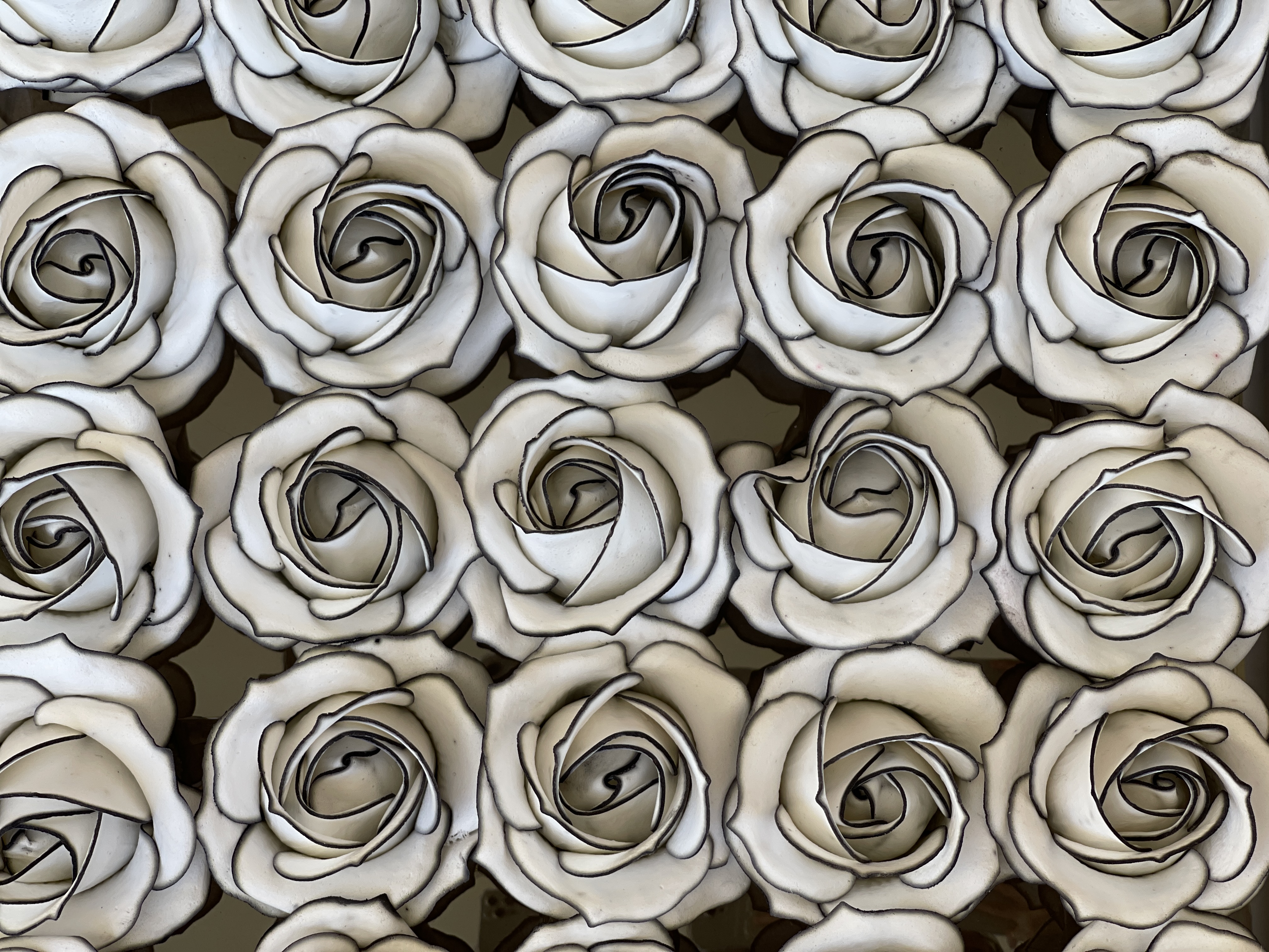 4 layers Rose Soap Flower with lines (50Pcs) | Soap Flowers