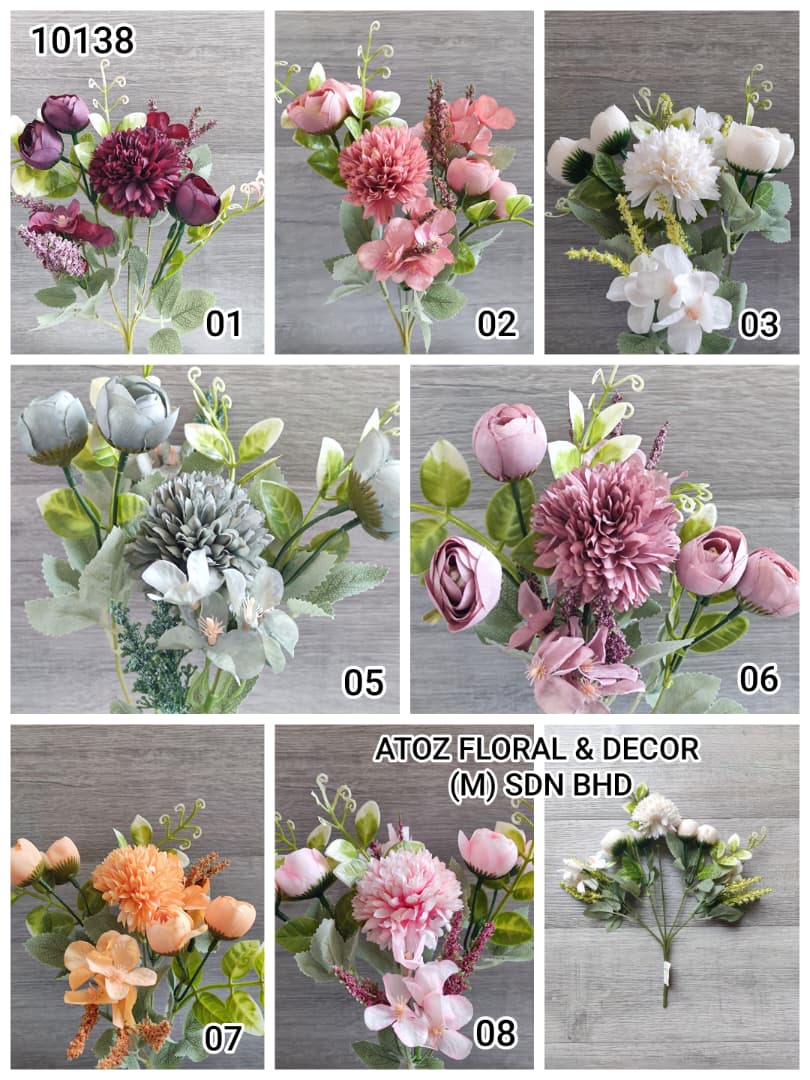 Tea Rose Mix Hand-Tied Bouquet x 5 | Short Flowers