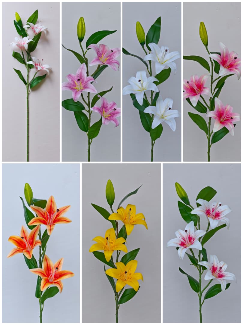 Tiger Lily 101cm x 4 | Tall Flowers