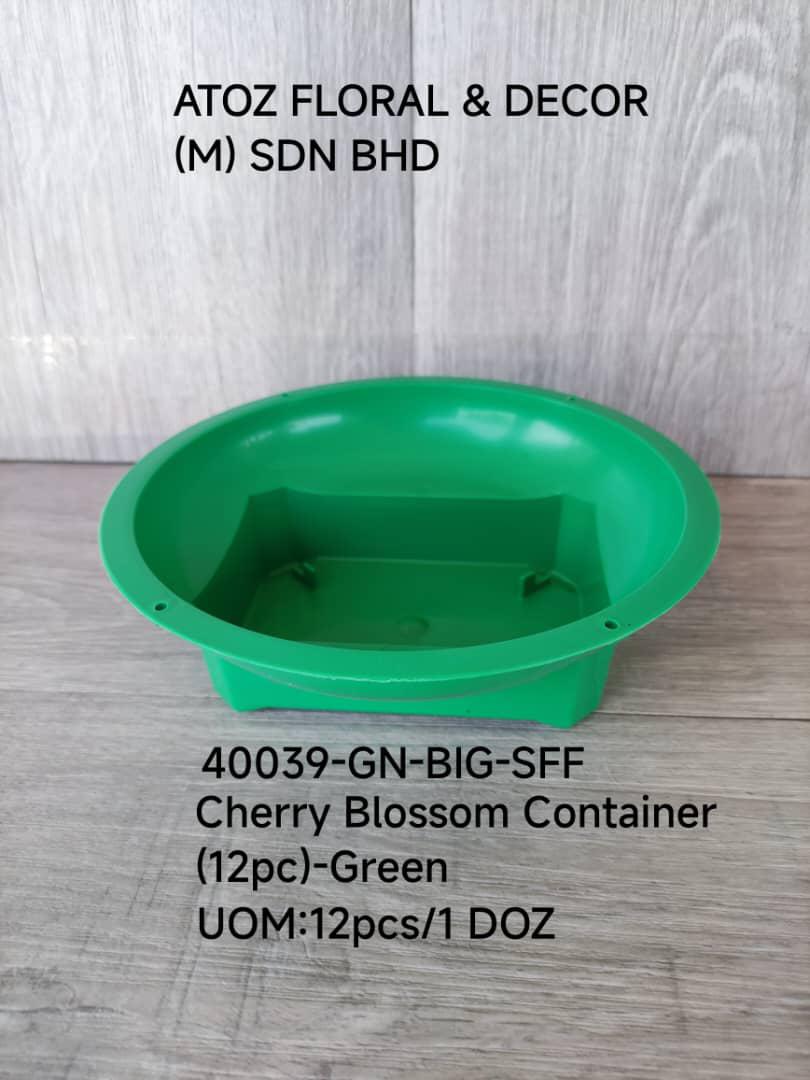 Cherry Blossom Container (12Pcs)-Green | Decor & Handcraft