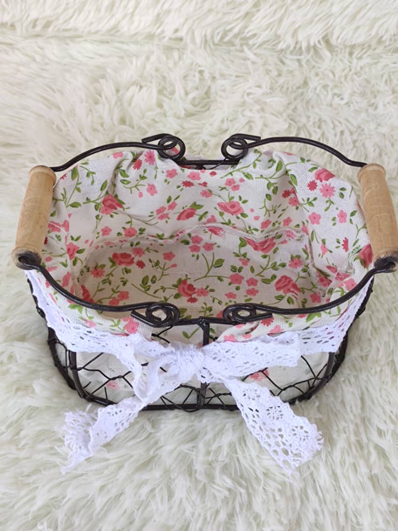 Flower Basket W/Handle (20x14x9cm) | Baskets
