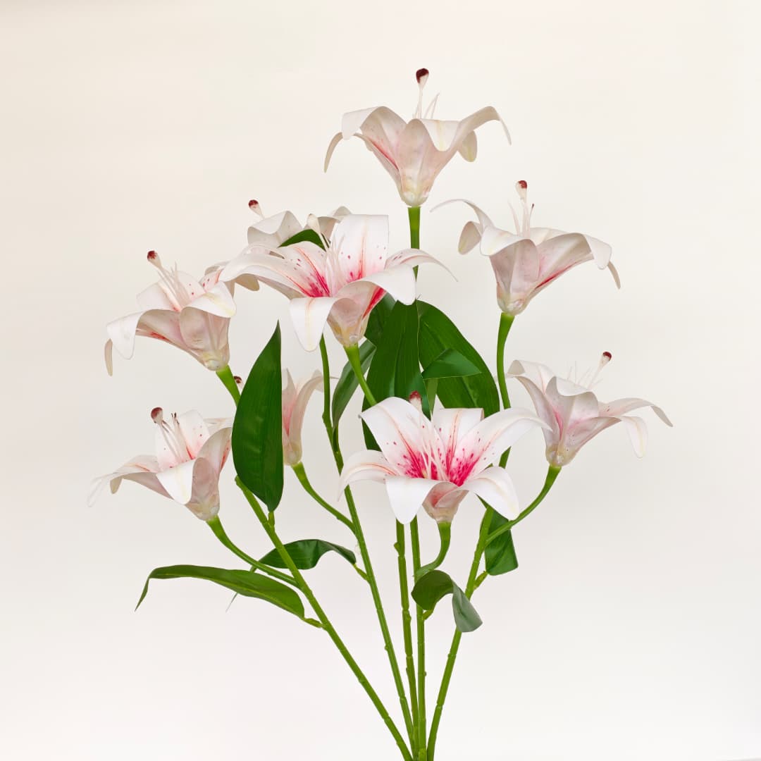 3D Tiger Lily x 9 (54cm) | Short Flowers