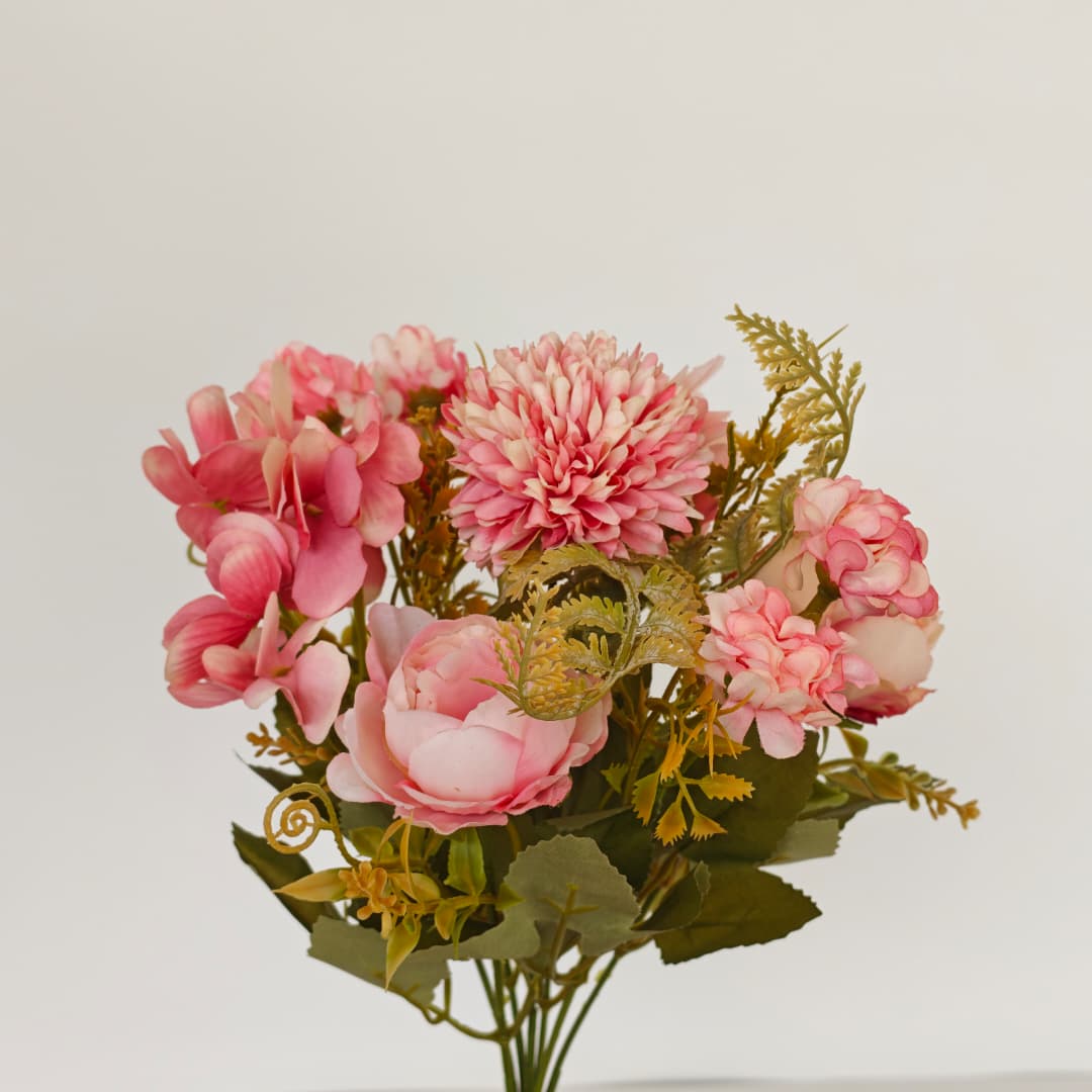 7 Heads Peony Mix Hand-tied Bouquet (30cm) 秋天系列 | Short Flowers