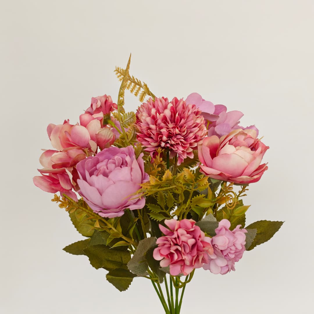 7 Heads Peony Mix Hand-tied Bouquet (30cm) 秋天系列 | Short Flowers