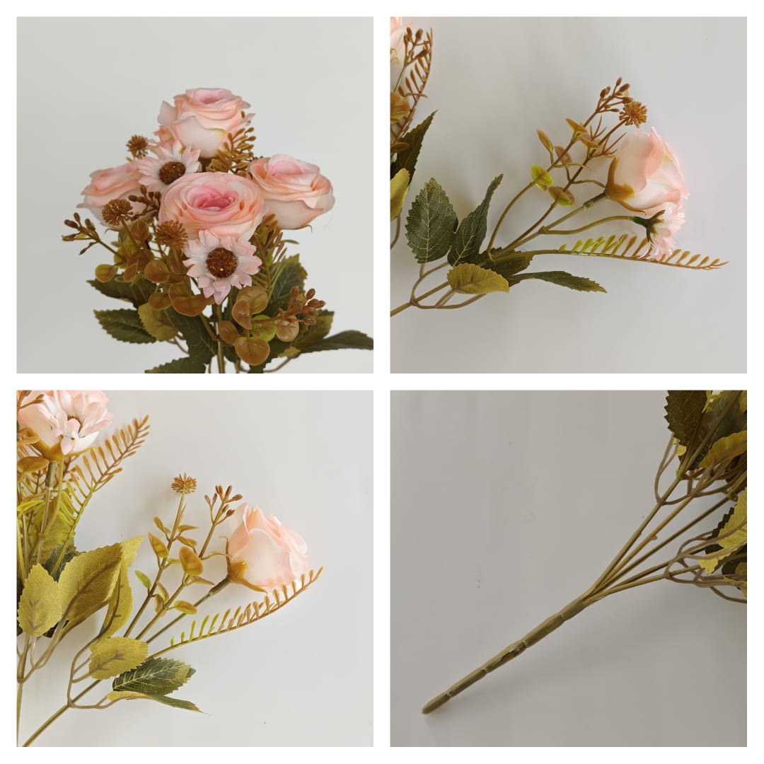 Dry Rose x 5 (30cm) | Short Flowers