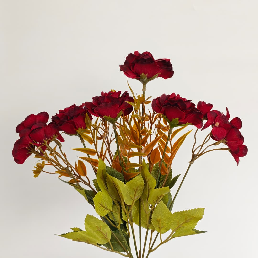 Dry Rose & Geranium x 6 (35cm) | Short Flowers