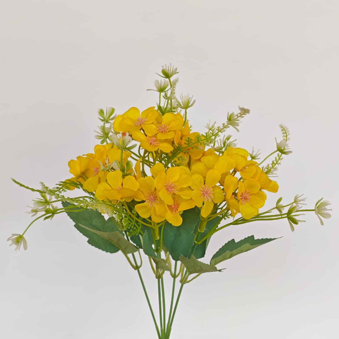 Hydrangea Spray 5 Heads | Short Flowers