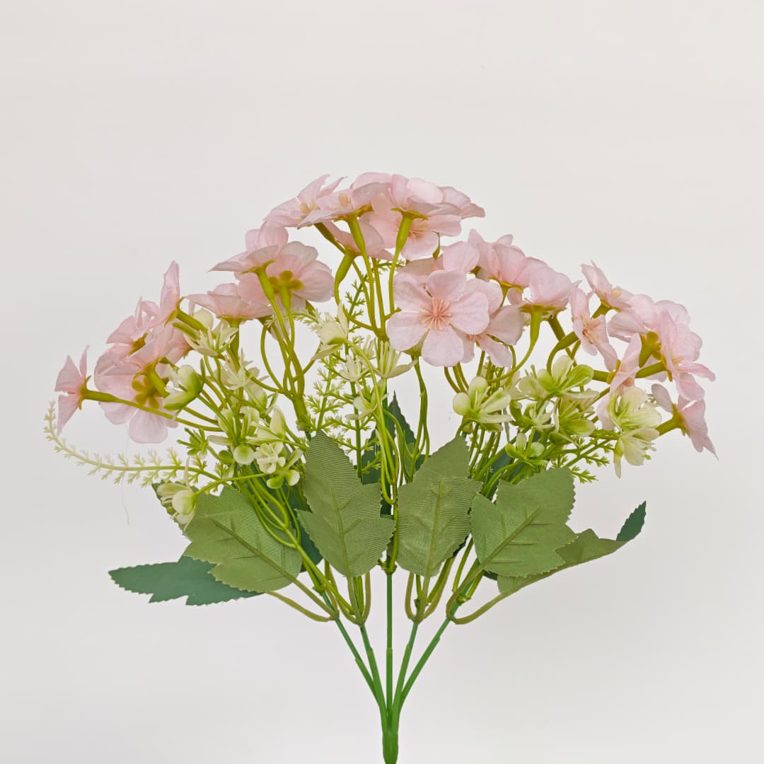Hydrangea Spray 5 Heads | Short Flowers