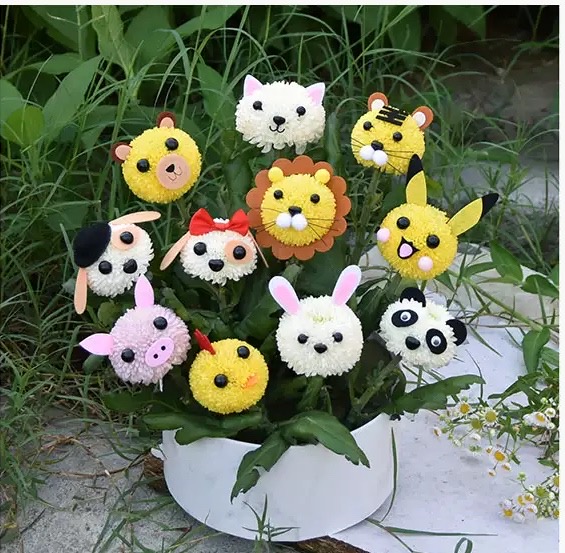Pompon DIY Pack (5 Packs) 兵乓菊  | Decorative Accessories