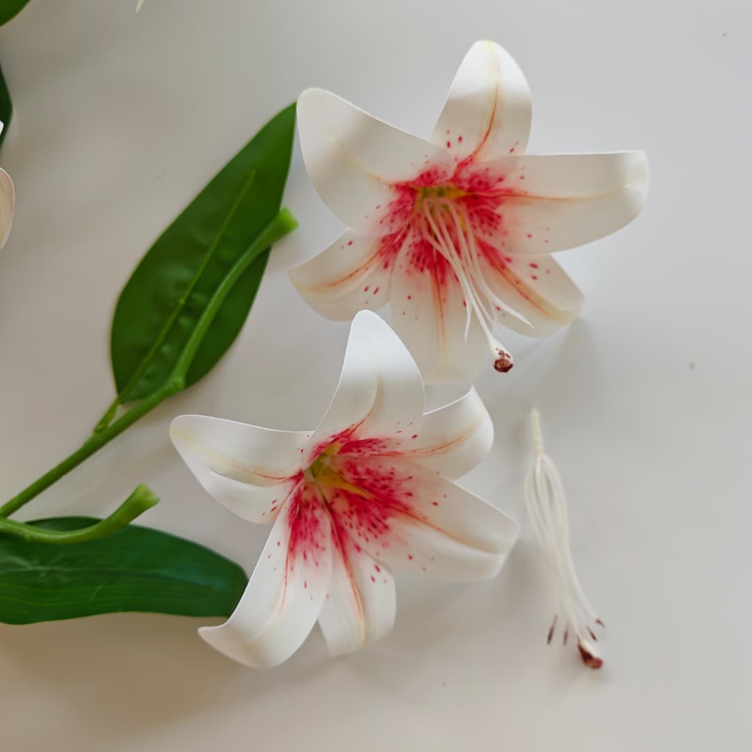 3D Tiger Lily x 9 (54cm) | Short Flowers