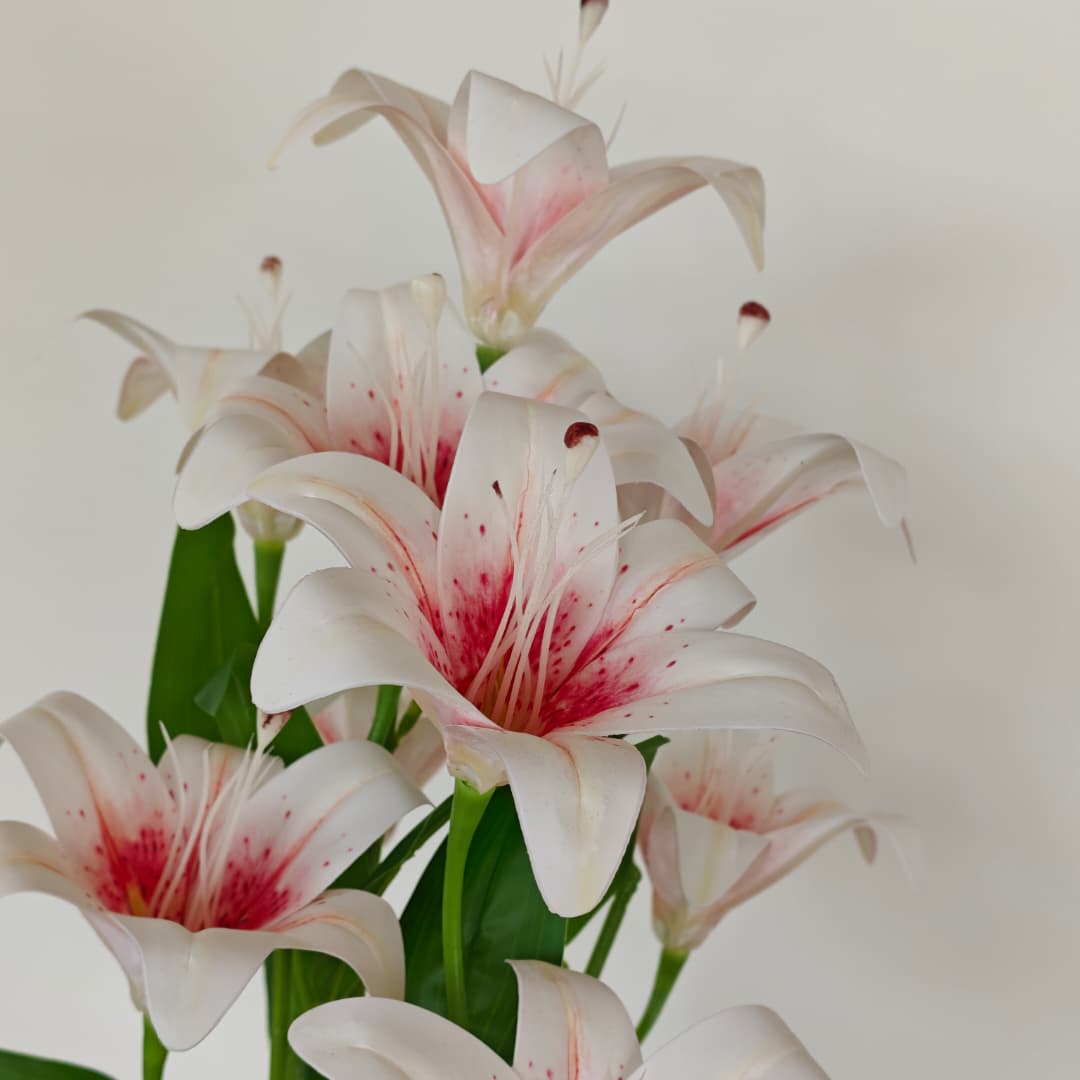 3D Tiger Lily x 9 (54cm) | Short Flowers