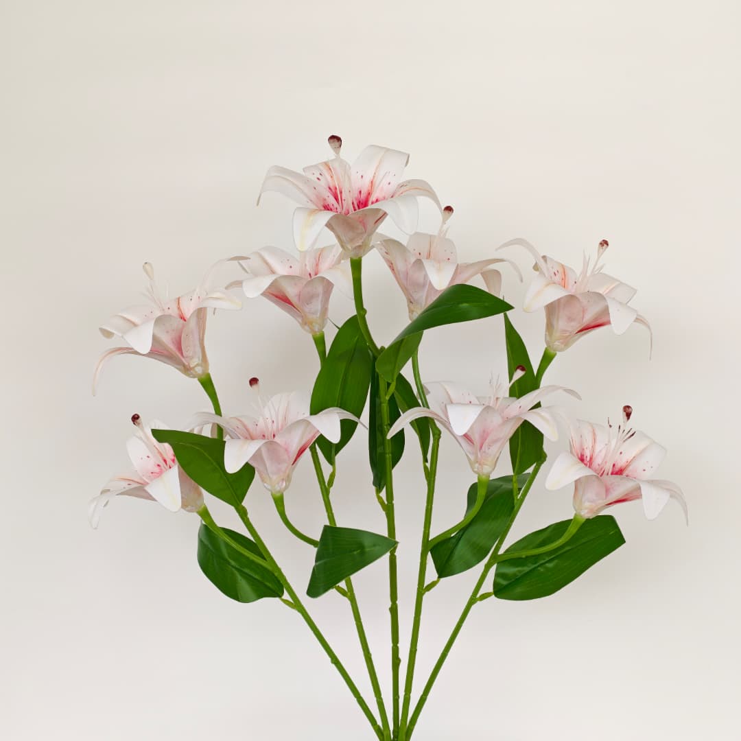 3D Tiger Lily x 9 (54cm) | Short Flowers