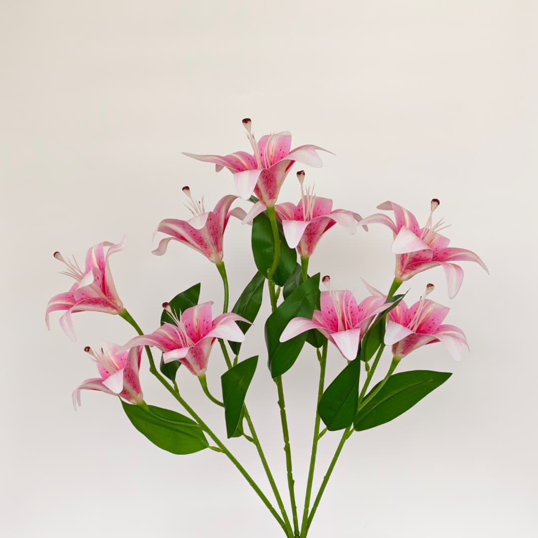 3D Tiger Lily x 9 (54cm) | Short Flowers