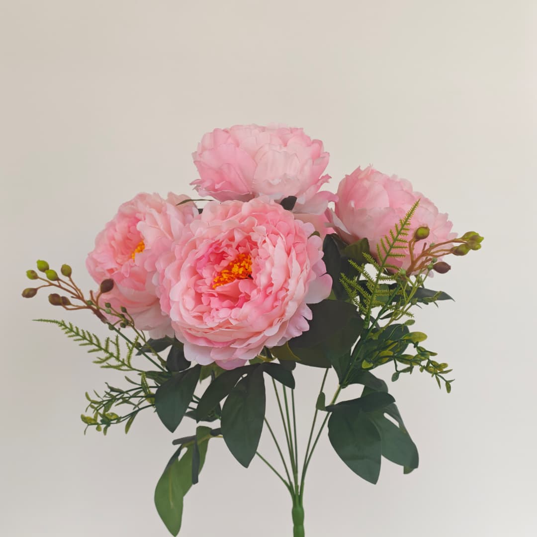 Peony Mix Hand-Tied Bouquet x 7 (47cm) | Short Flowers