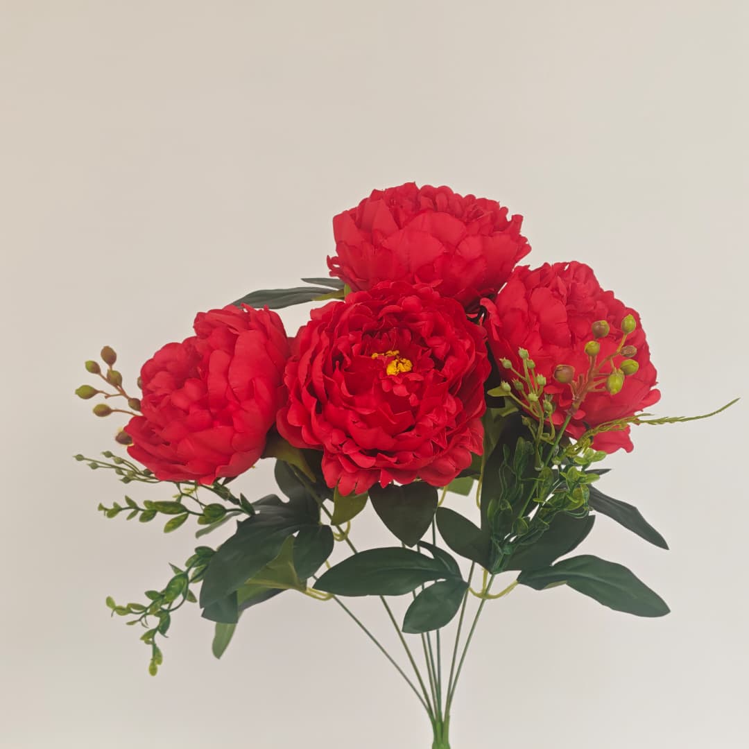 Peony Mix Hand-Tied Bouquet x 7 (47cm) | Short Flowers
