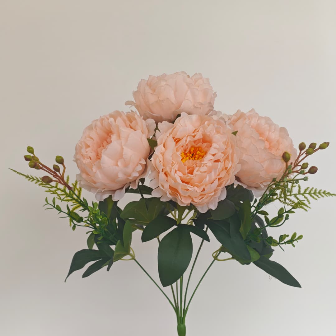 Peony Mix Hand-Tied Bouquet x 7 (47cm) | Short Flowers