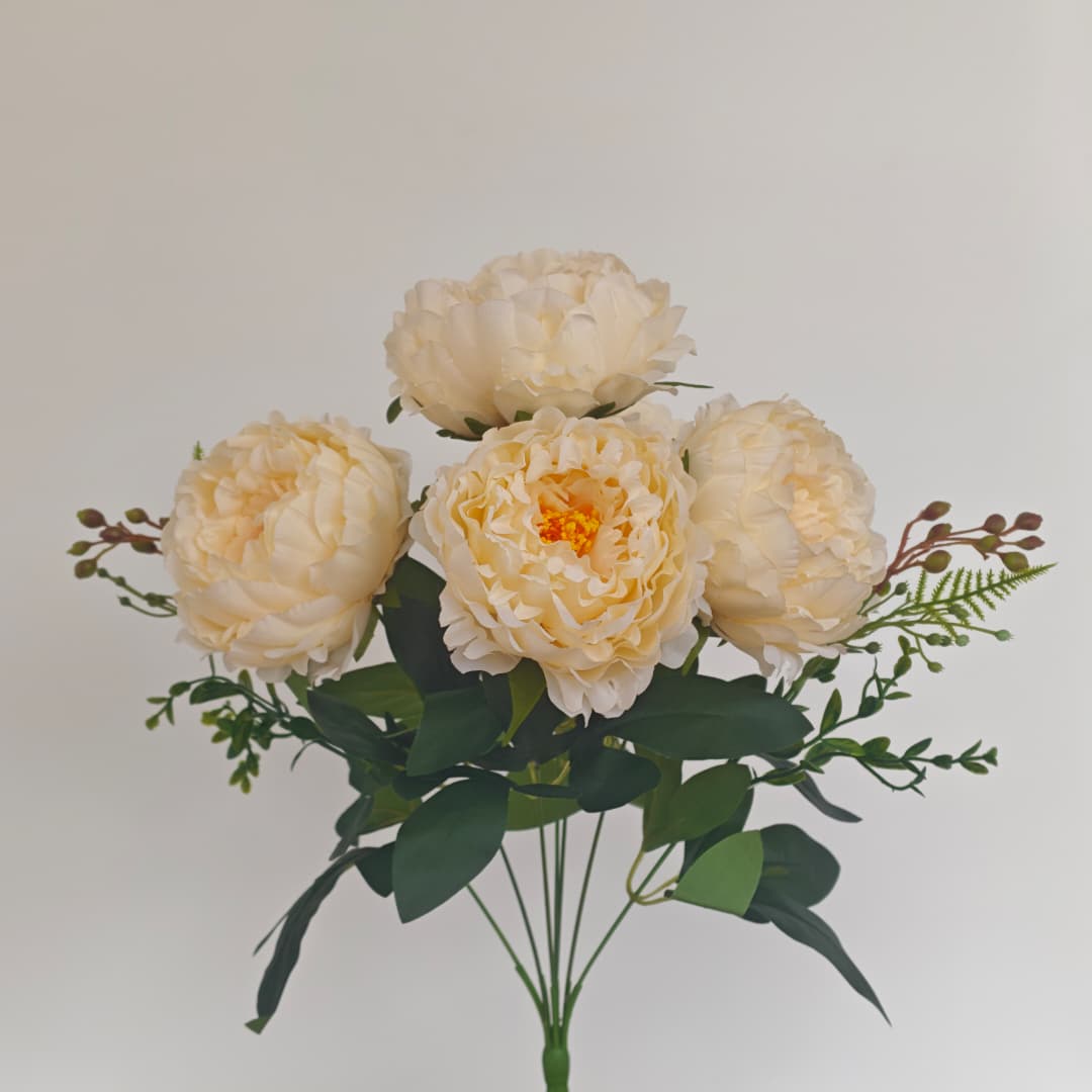 Peony Mix Hand-Tied Bouquet x 7 (47cm) | Short Flowers