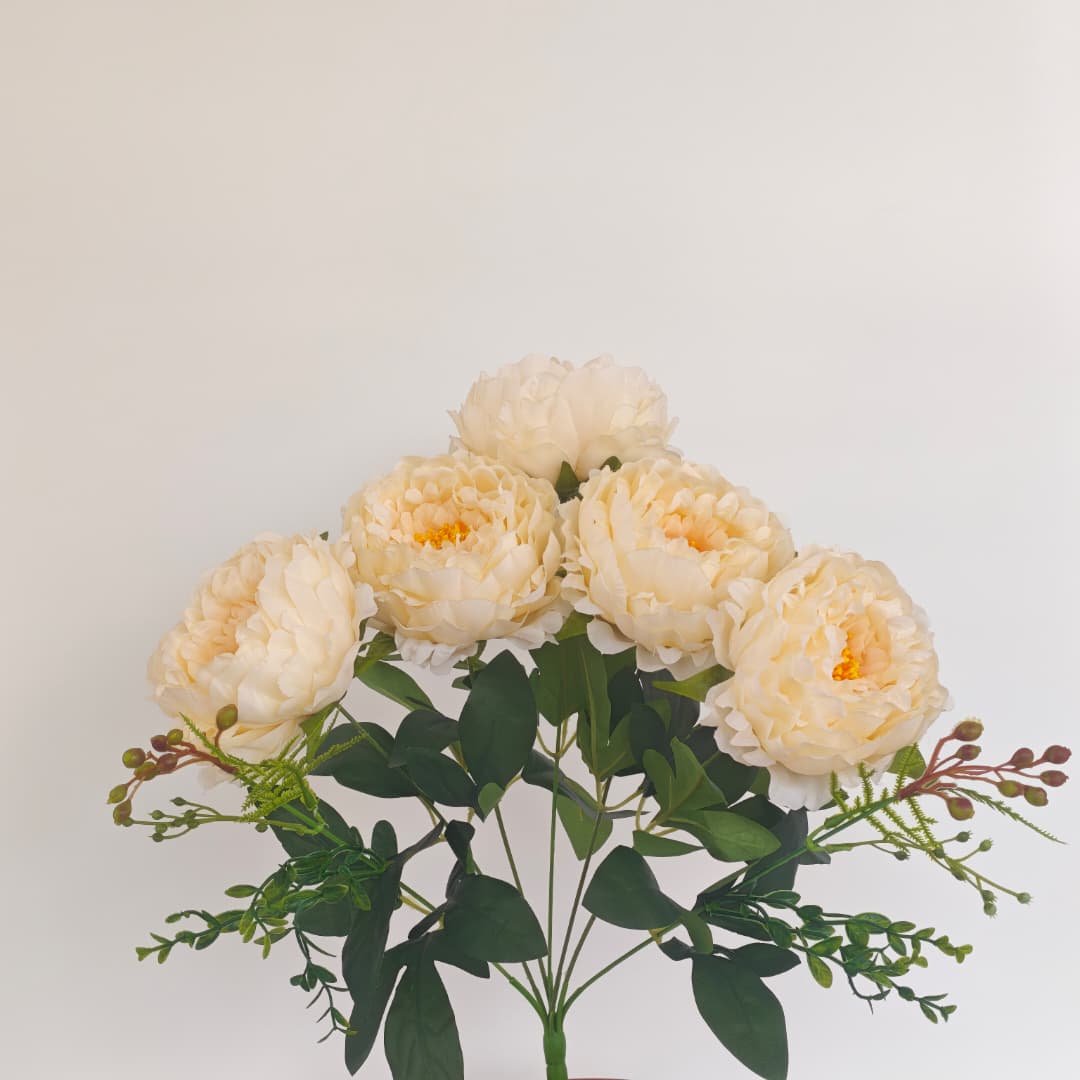 Peony Mix Hand-Tied Bouquet x 7 (47cm) | Short Flowers