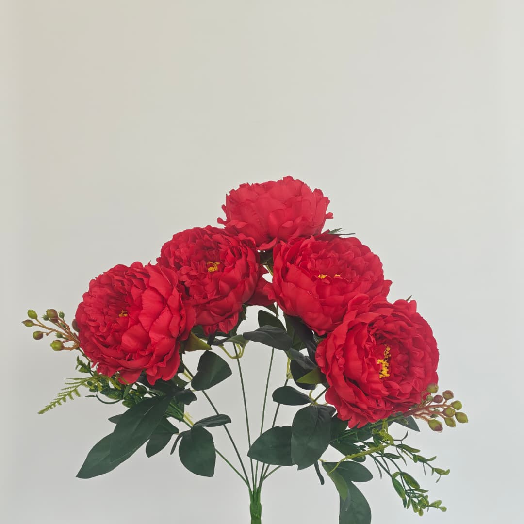 Peony Mix Hand-Tied Bouquet x 7 (47cm) | Short Flowers