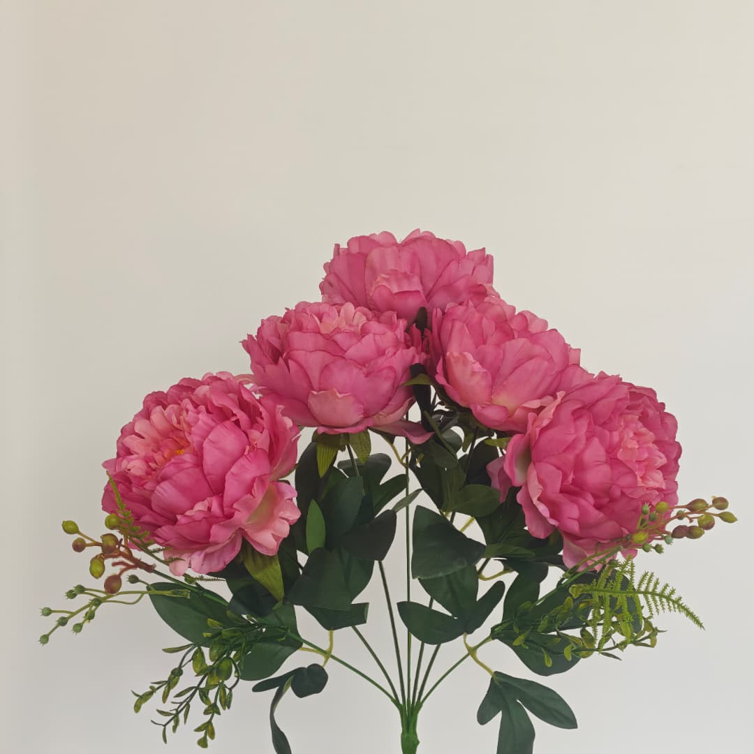Peony Mix Hand-Tied Bouquet x 7 (47cm) | Short Flowers