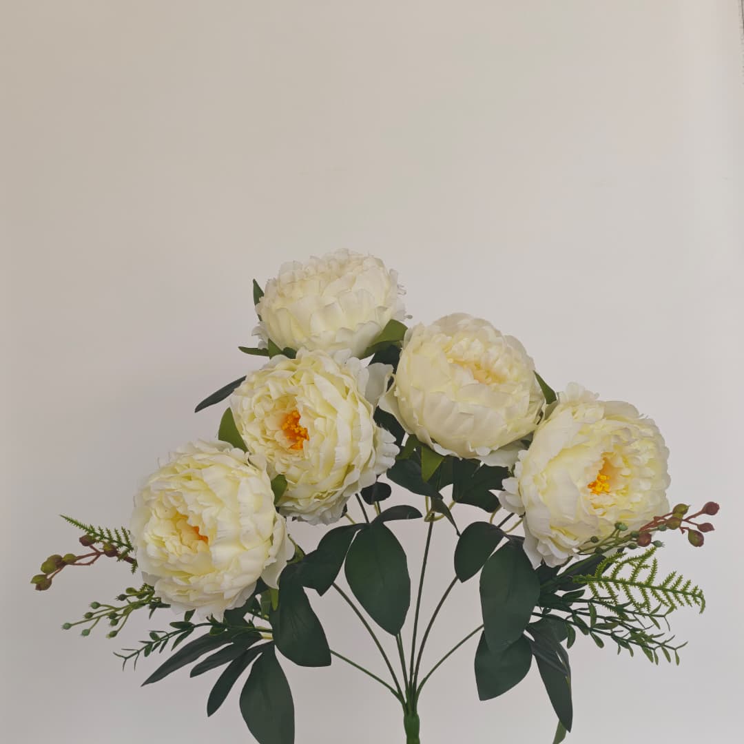 Peony Mix Hand-Tied Bouquet x 7 (47cm) | Short Flowers