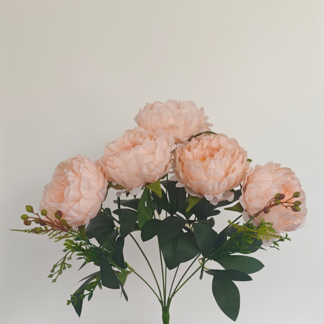 Peony Mix Hand-Tied Bouquet x 7 (47cm) | Short Flowers