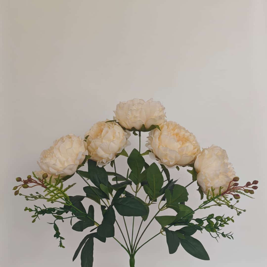 Peony Mix Hand-Tied Bouquet x 7 (47cm) | Short Flowers