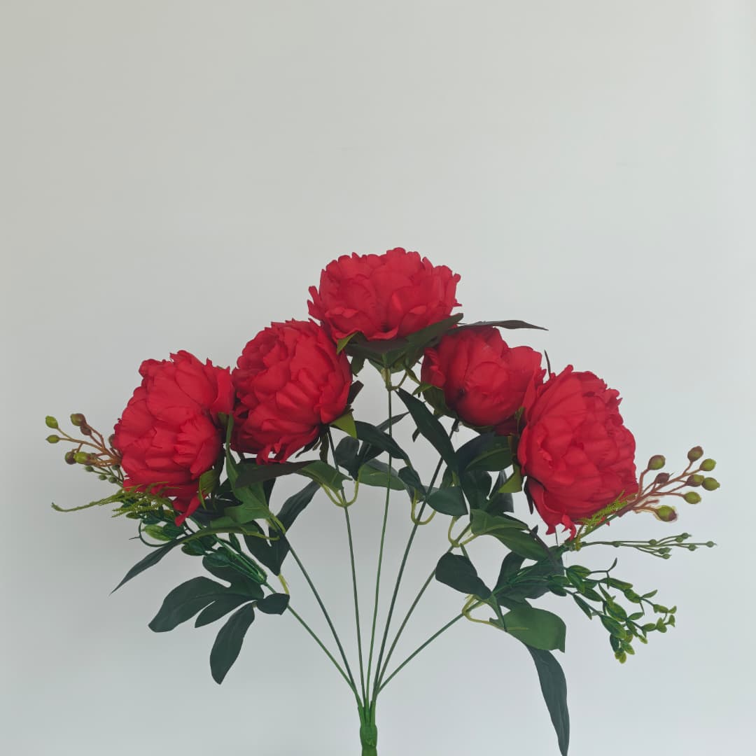 Peony Mix Hand-Tied Bouquet x 7 (47cm) | Short Flowers