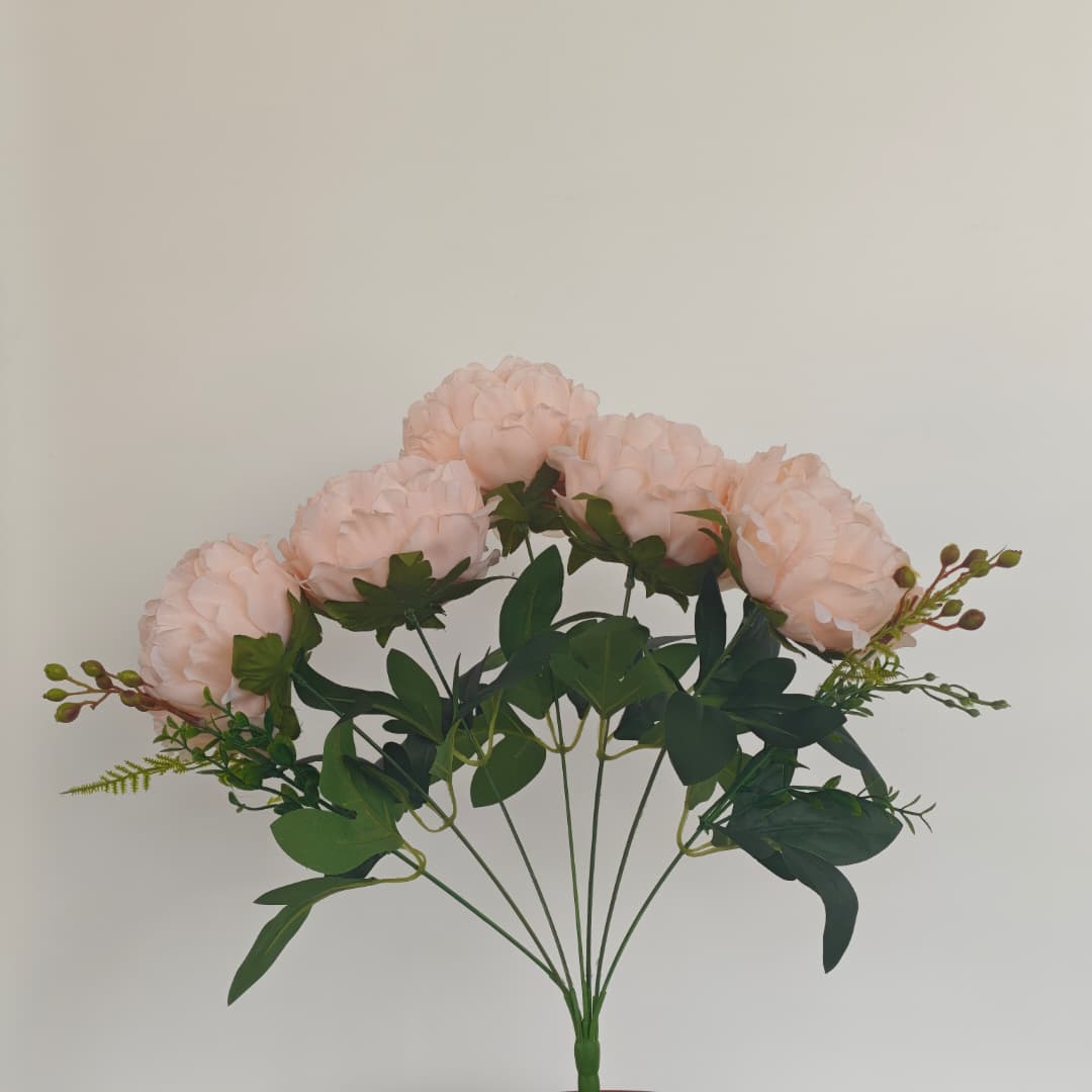 Peony Mix Hand-Tied Bouquet x 7 (47cm) | Short Flowers