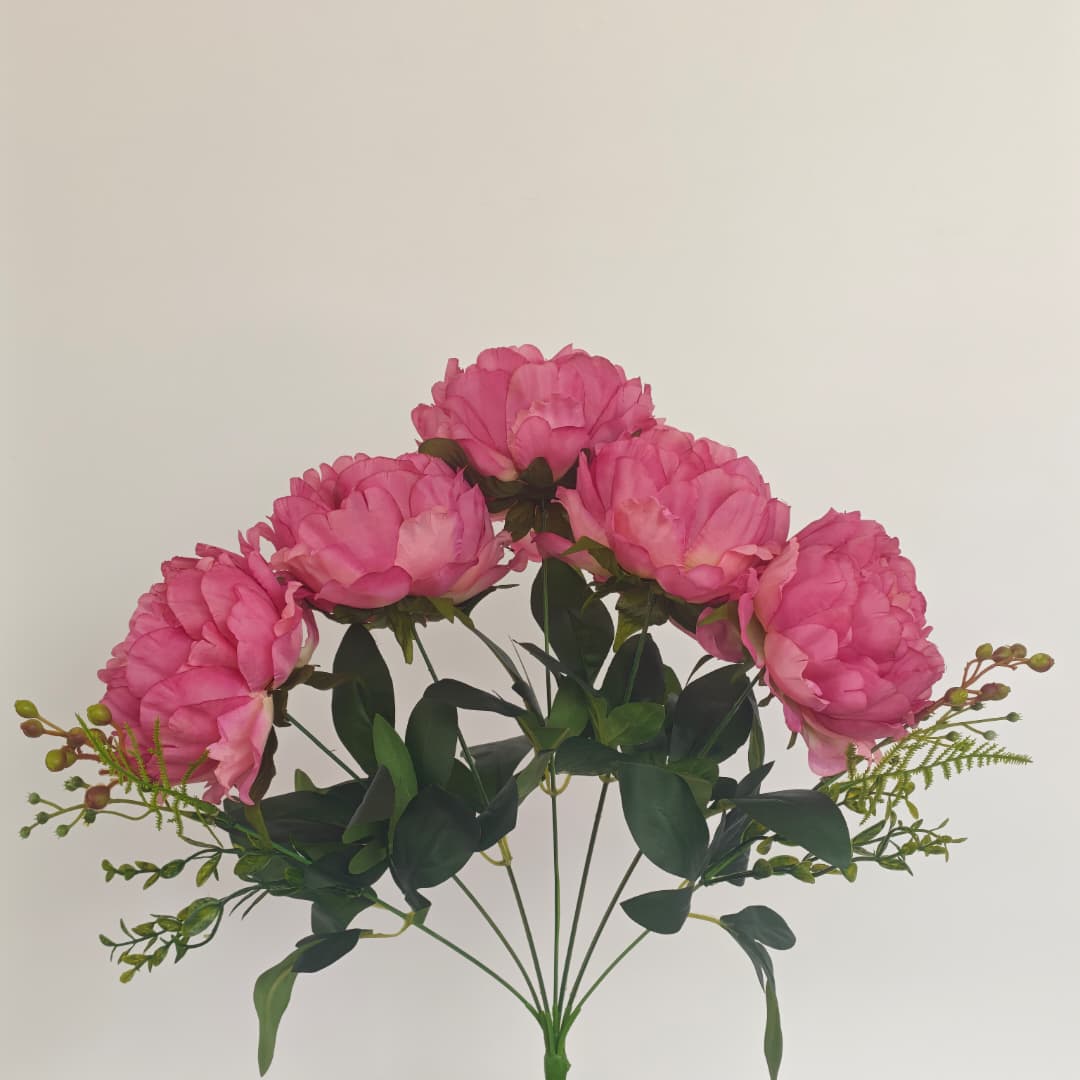 Peony Mix Hand-Tied Bouquet x 7 (47cm) | Short Flowers