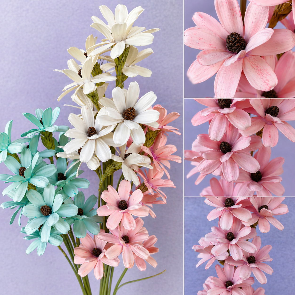 2 Layers Daisy Handmade 10Pcs (Dried Flowers) 两层瓜子花 | Dried Flowers