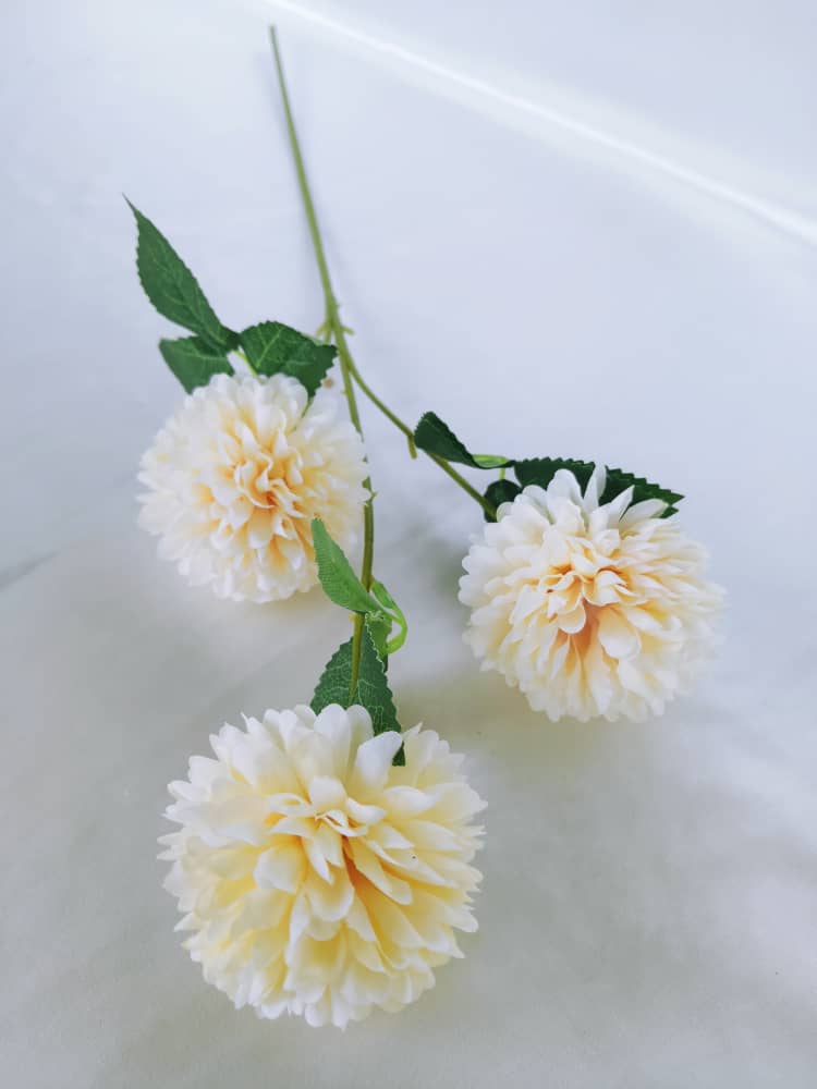 3 Heads Ball Chrysanthemum (66cm) 三头球菊  | Short Flowers