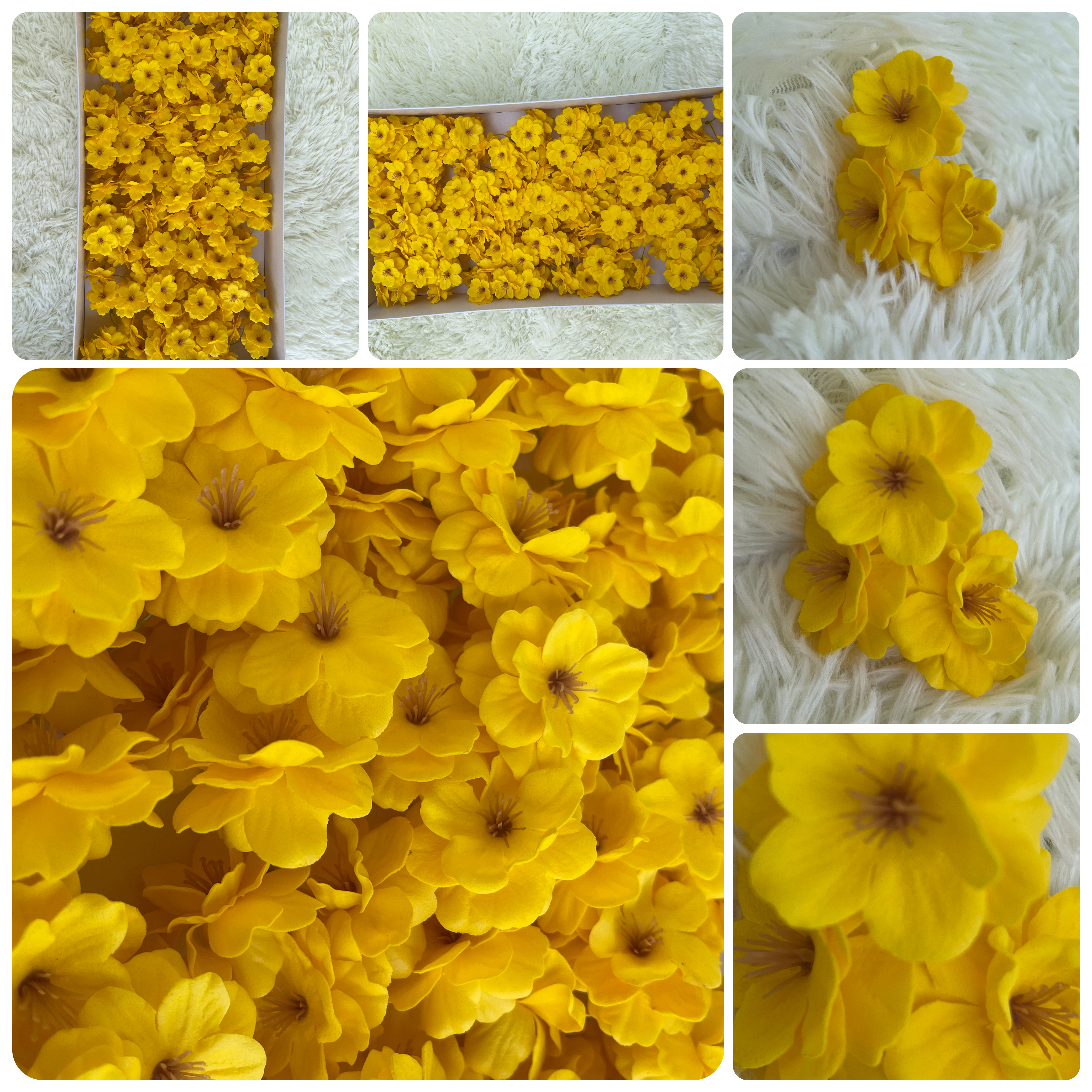 Sakura Soap (50Pcs) 樱花-Yellow | Soap Flowers
