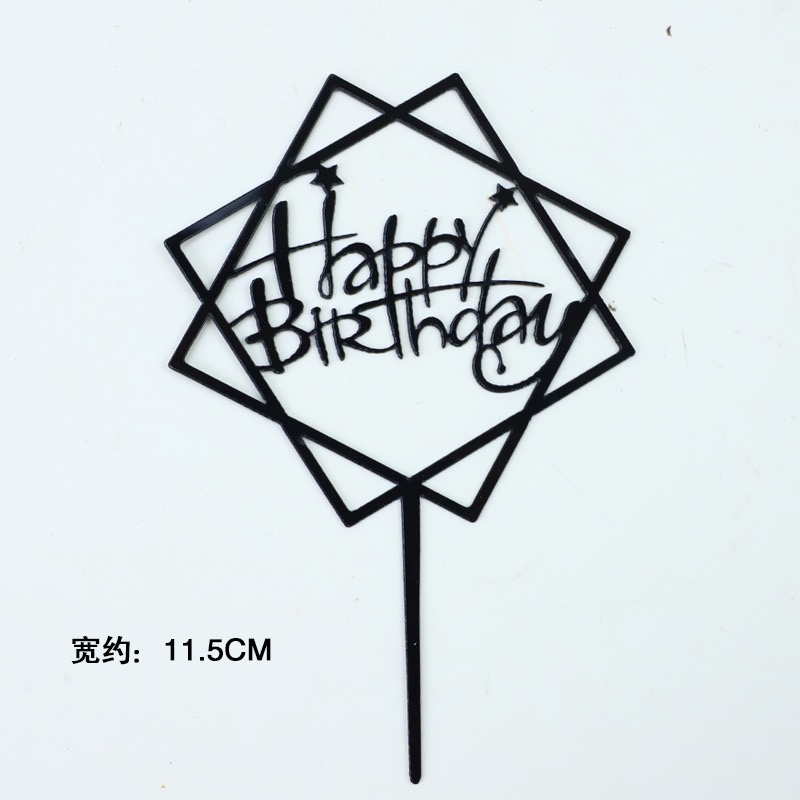 Decorative Acrylic w “Happy Birthday” (10Pcs) | Decorative Accessories