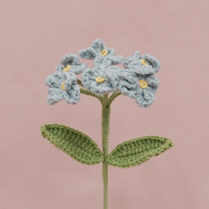 Crochet Myosotis Sylvatica (1 PC) 勿忘我 (37cm) | Short Flowers