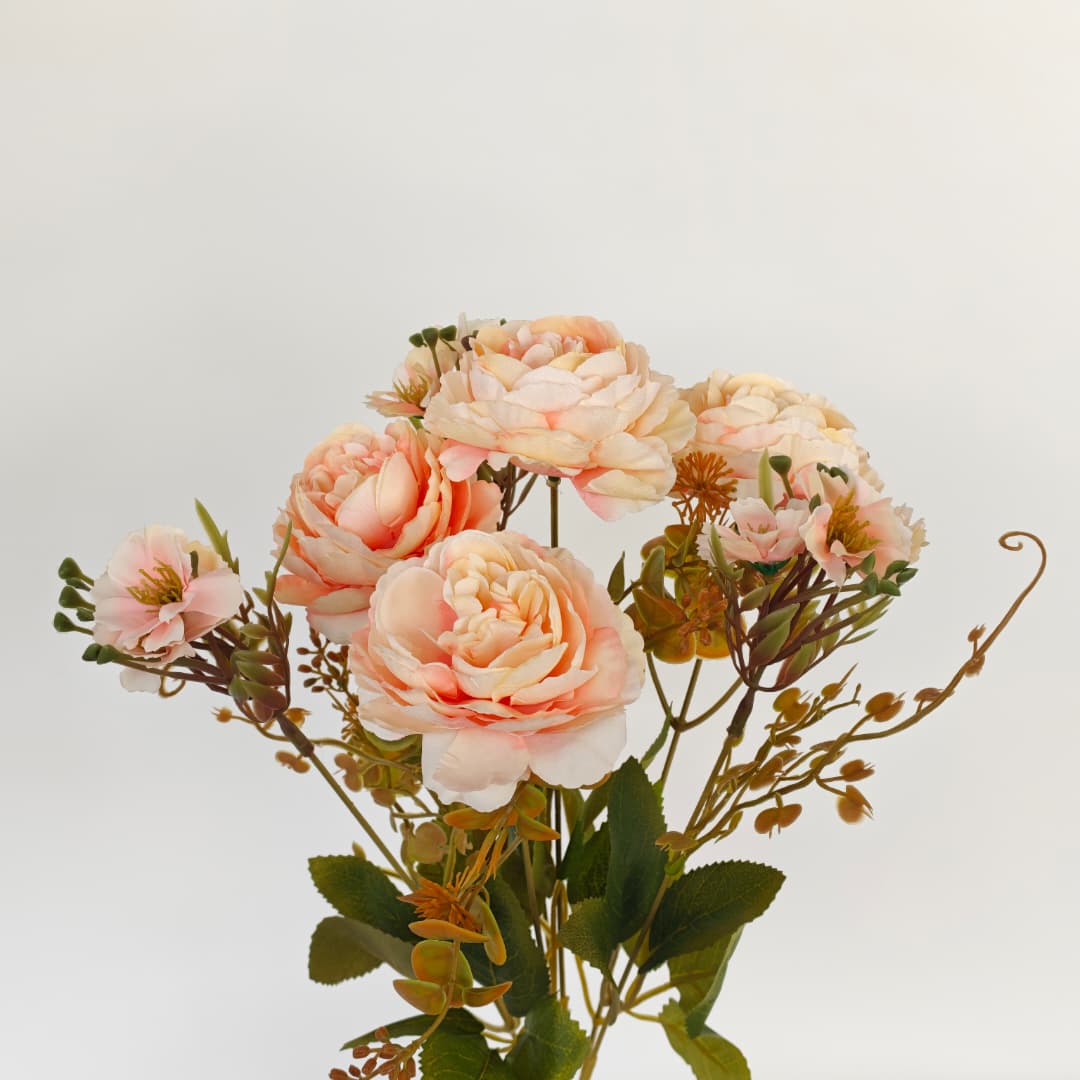 Peony Mix Hand-Tied Bouquet x 7 (42cm) | Short Flowers