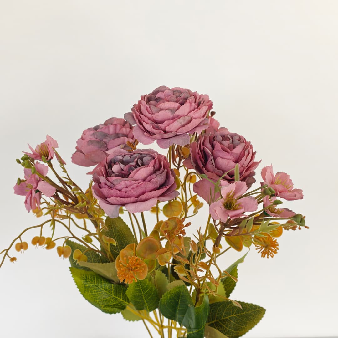 Peony Mix Hand-Tied Bouquet x 7 (42cm) | Short Flowers