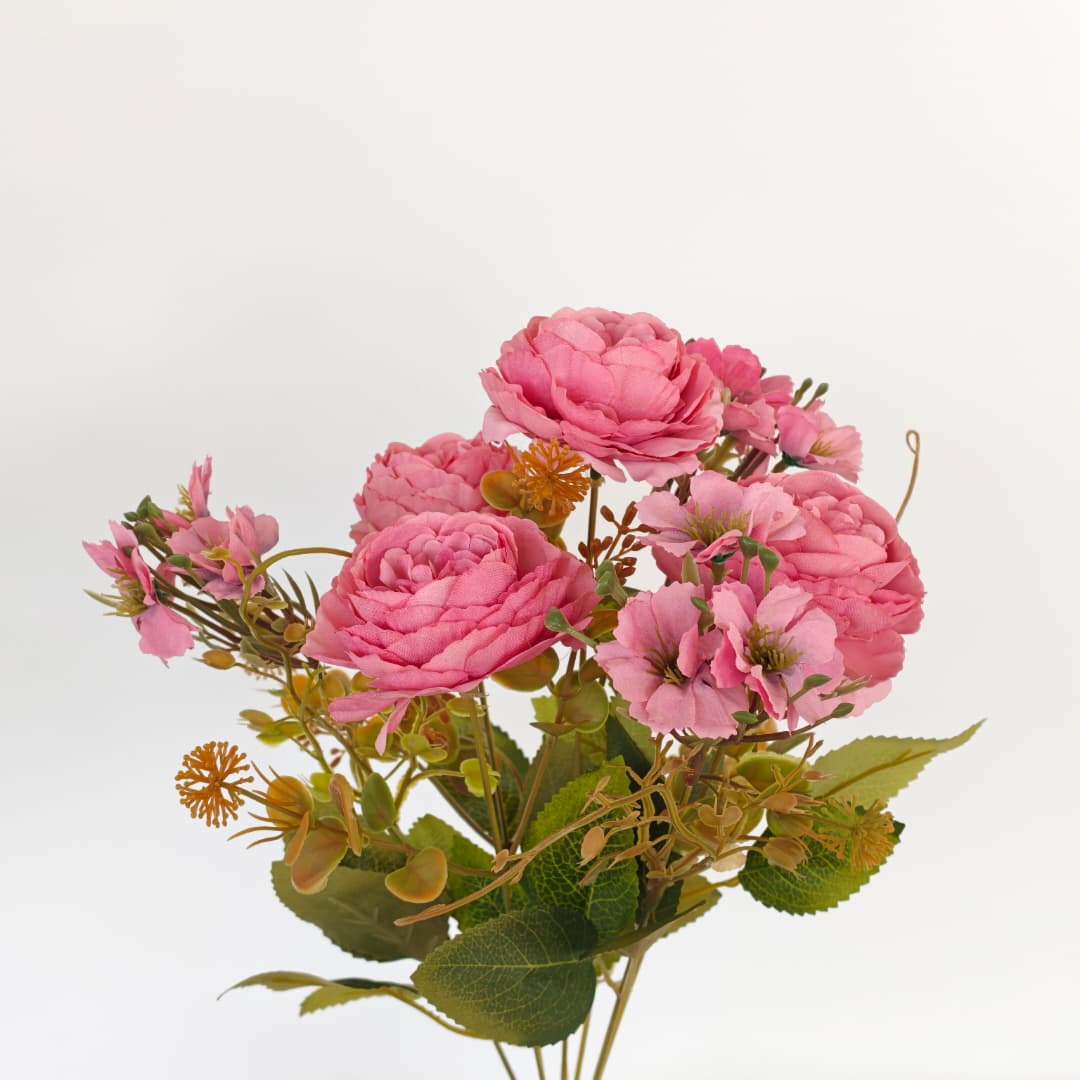 Peony Mix Hand-Tied Bouquet x 7 (42cm) | Short Flowers