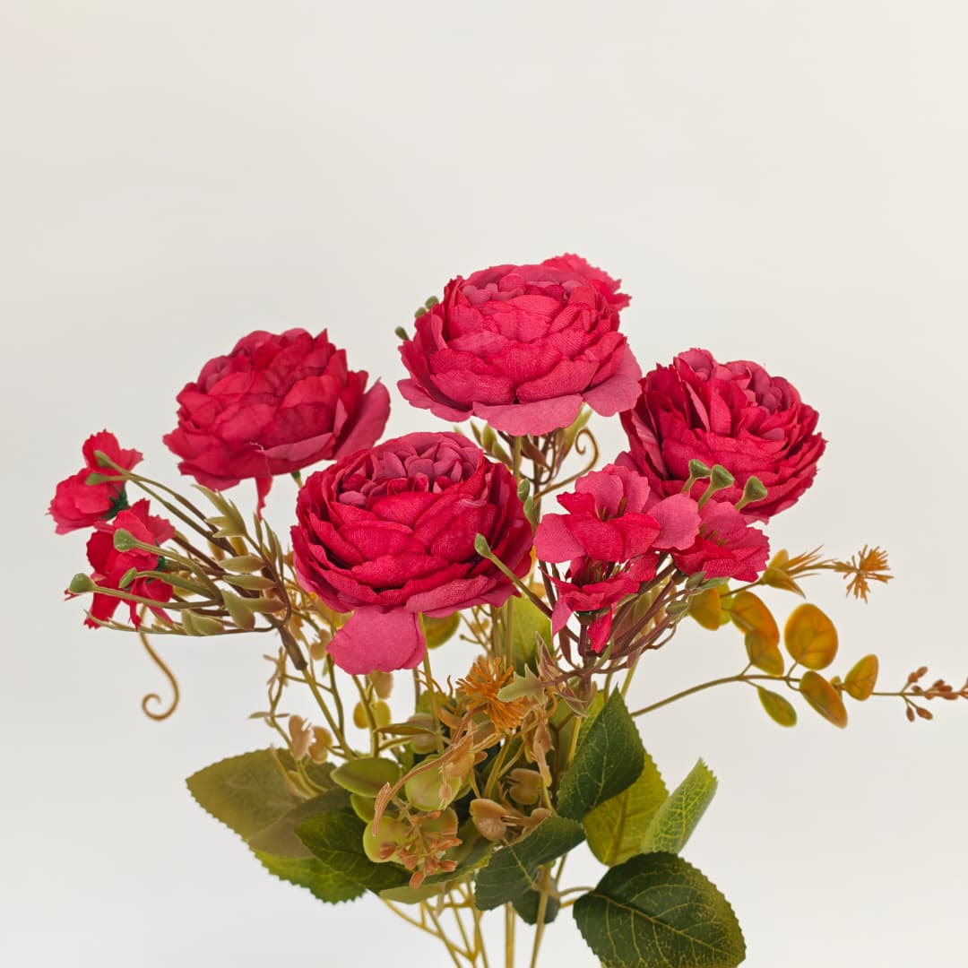 Peony Mix Hand-Tied Bouquet x 7 (42cm) | Short Flowers