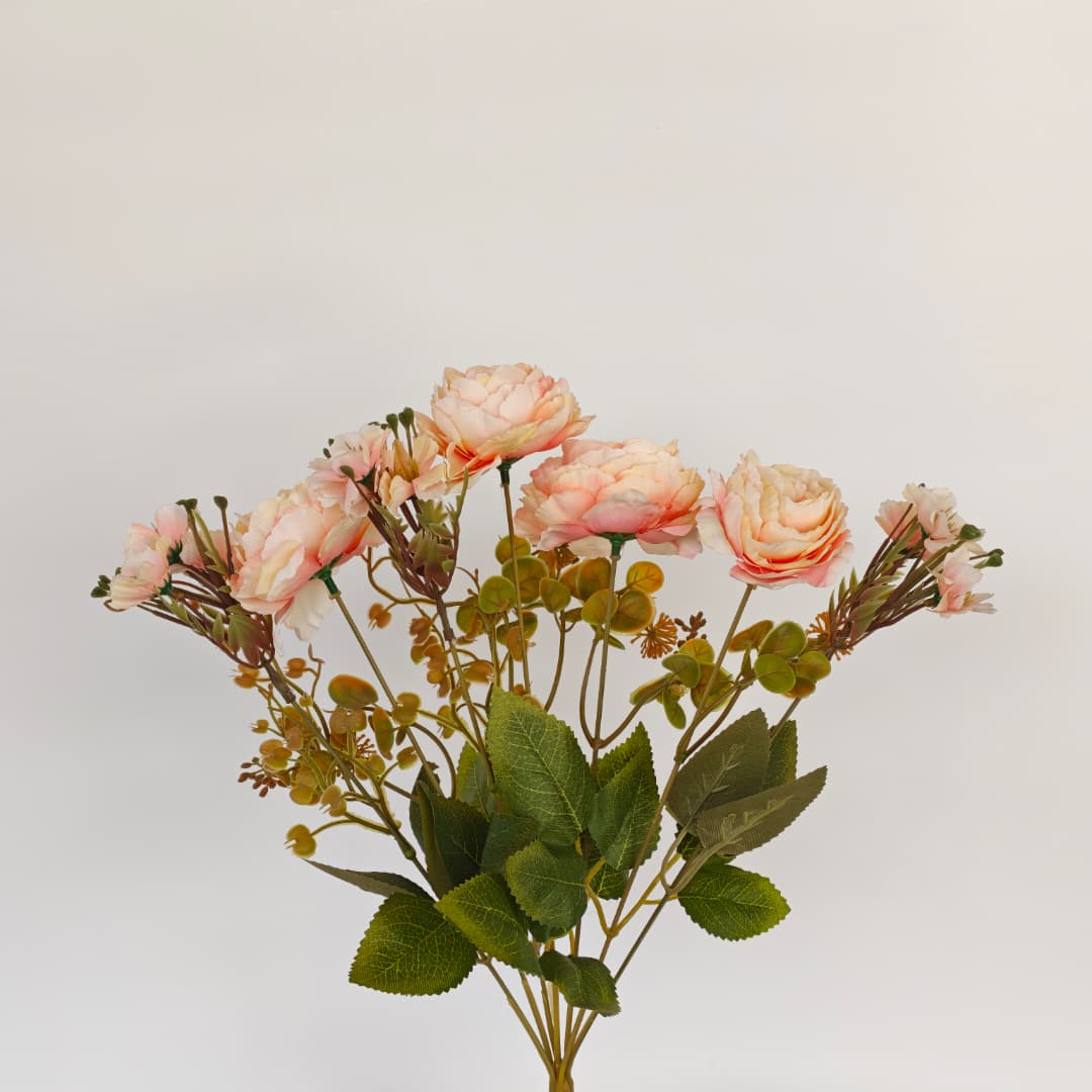 Peony Mix Hand-Tied Bouquet x 7 (42cm) | Short Flowers