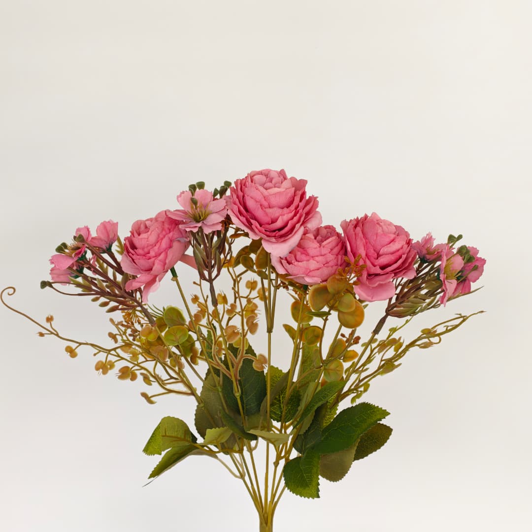Peony Mix Hand-Tied Bouquet x 7 (42cm) | Short Flowers