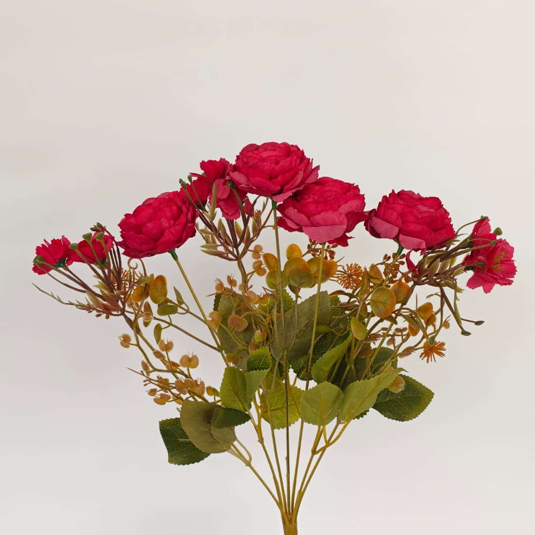 Peony Mix Hand-Tied Bouquet x 7 (42cm) | Short Flowers