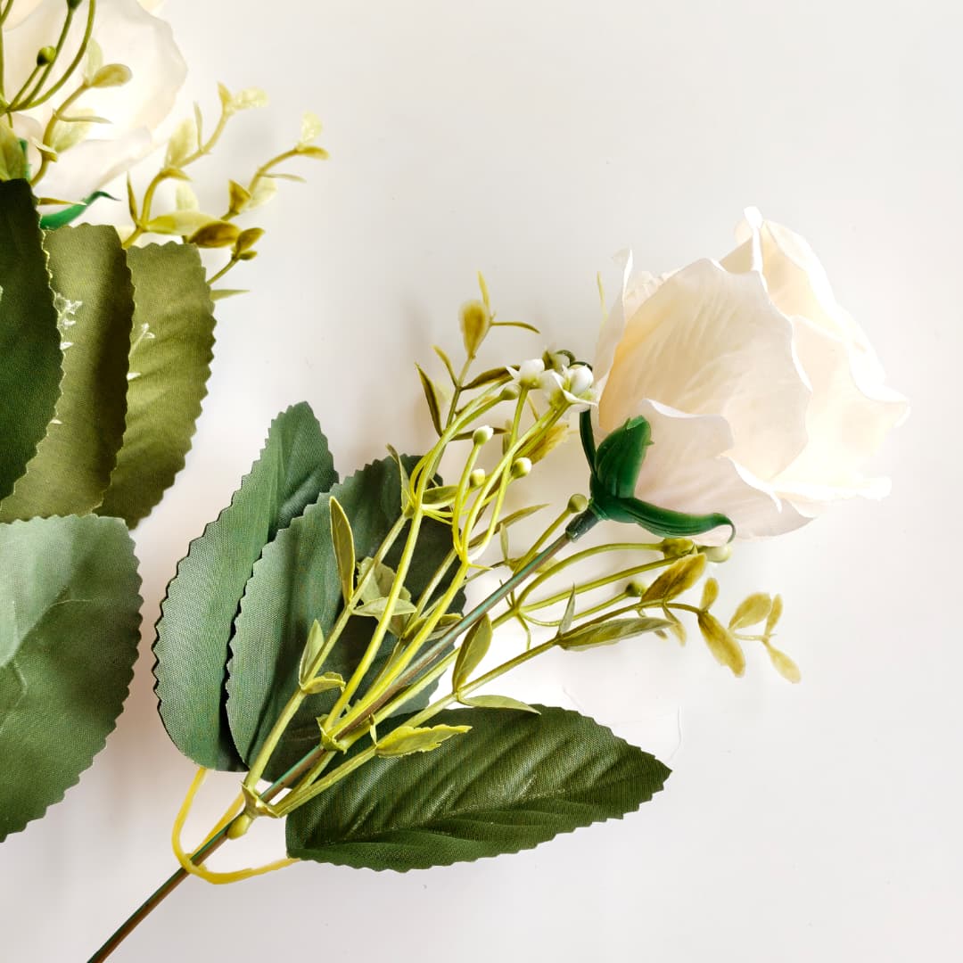 9 Heads Rose (42cm) | Short Flowers
