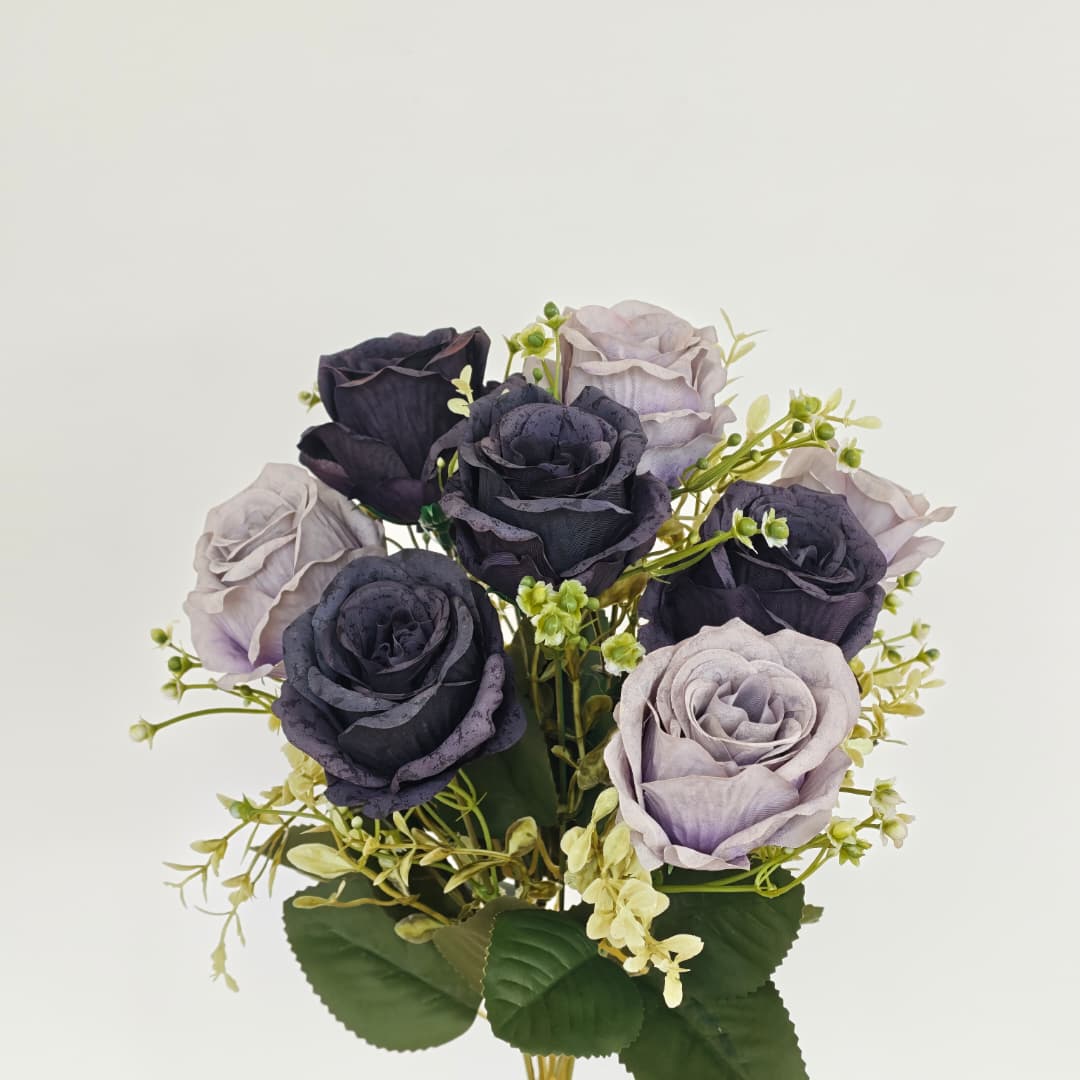 9 Heads Rose (42cm) | Short Flowers