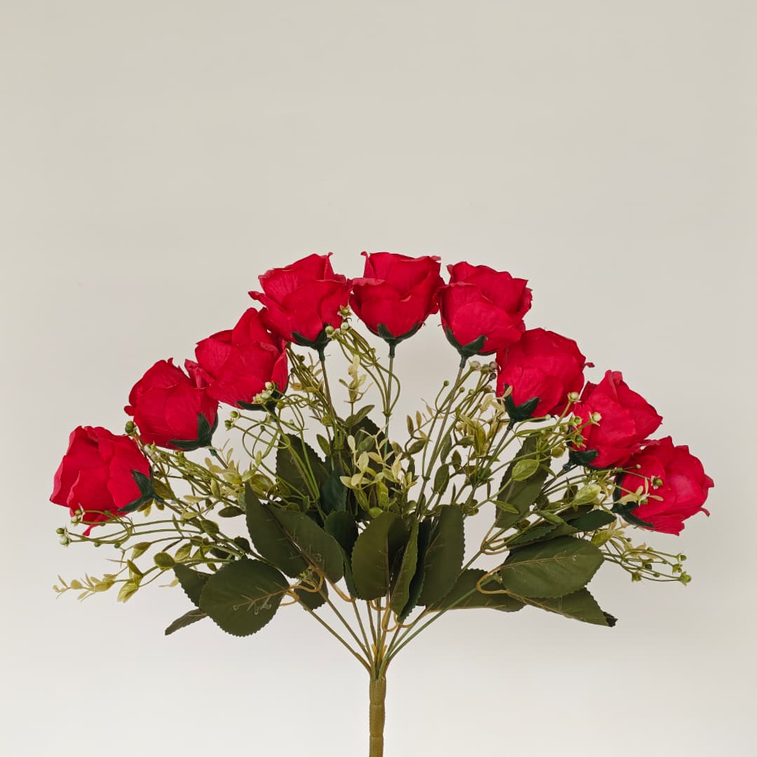 9 Heads Rose (42cm) | Short Flowers