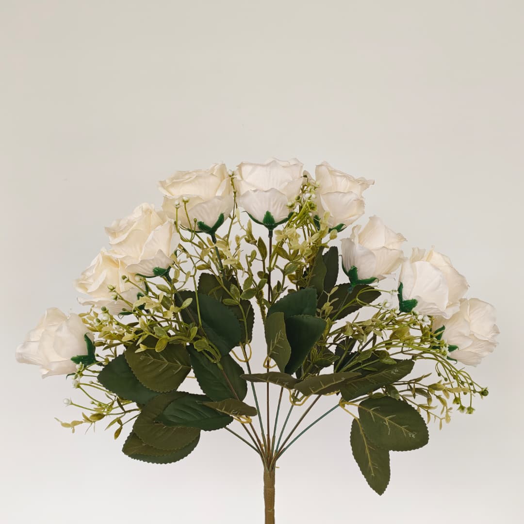 9 Heads Rose (42cm) | Short Flowers