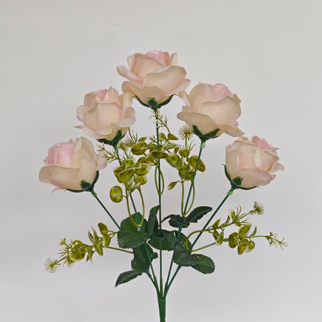 Semi Open Rose x 5 | Short Flowers