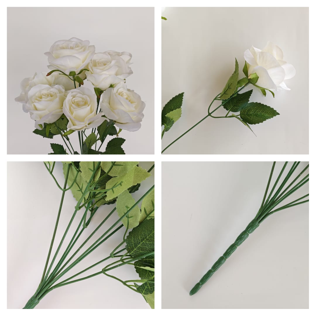9 Heads Sweet Rose | Short Flowers