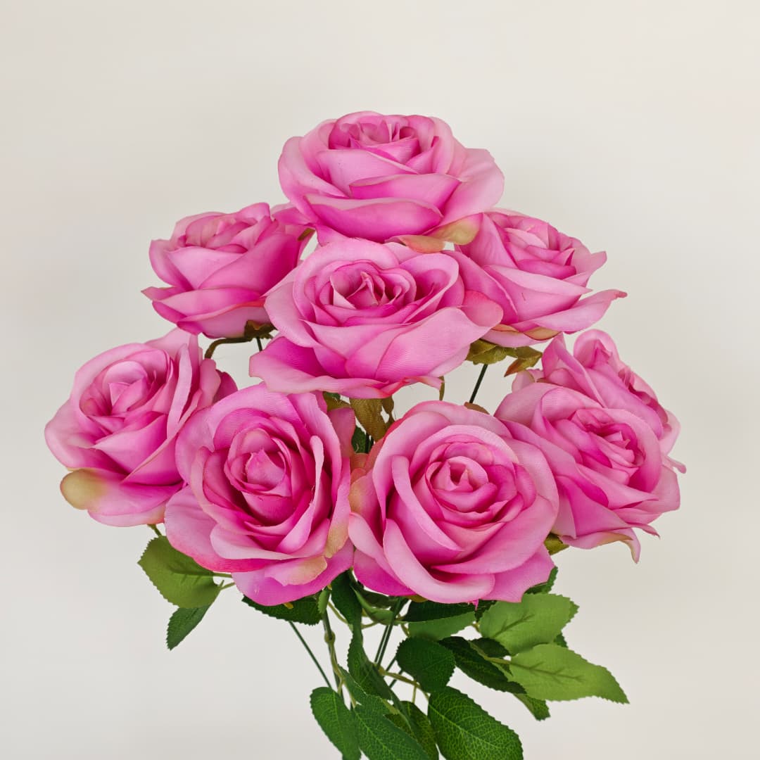 9 Heads Sweet Rose | Short Flowers