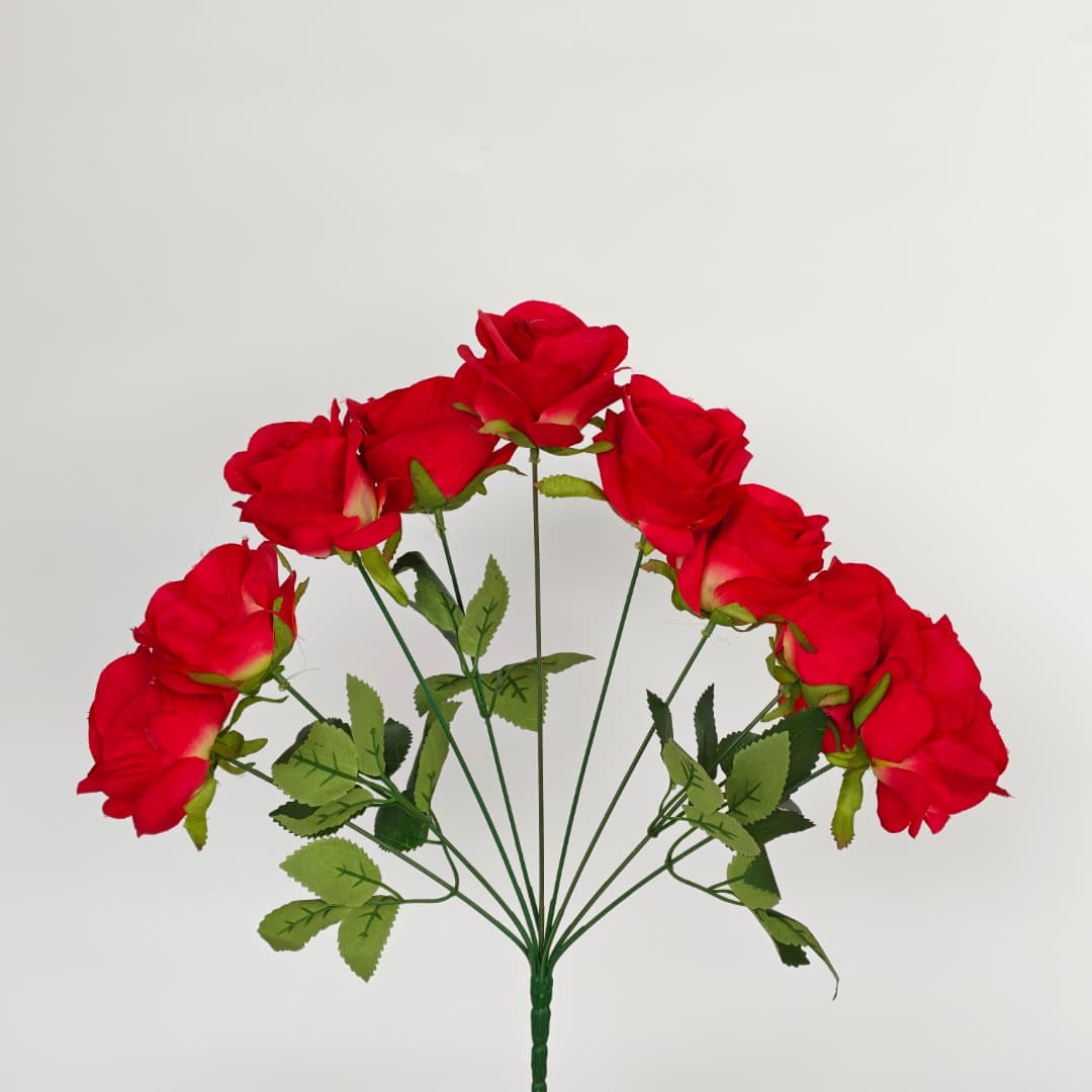 9 Heads Sweet Rose | Short Flowers